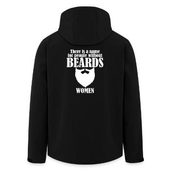 Nom pour les femmes sans barbes - Veste softshell homme en polyester recyclé Stanley/Stella - noir - Dos - AI Model Male 185 light (185cm)