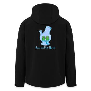 Same weed but different - Men’s Recycled Softshell Jacket by Stanley/Stella - black - Back - AI Model Male 185 light (185cm)