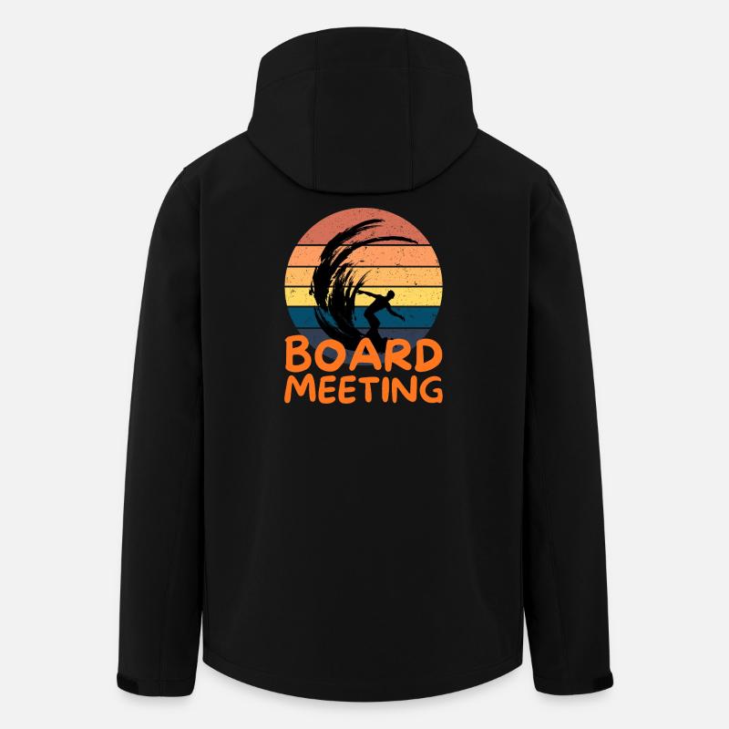 Surfing Board Meeting - Recycelte Männer Softshell-Jacke von Stanley/Stella - Schwarz