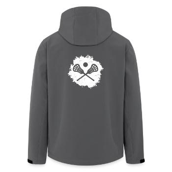 Lacrosse rétro vintage - Veste softshell homme en polyester recyclé Stanley/Stella - noir - Dos - AI Model Male 185 light (185cm)