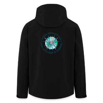 Cool Artist Earth Without Art Nah No Way - Recycelte Männer Softshell-Jacke von Stanley/Stella - Schwarz - Hinten - AI Model Male 185 light (185cm)
