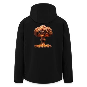 La puissance des atomes - Veste softshell homme en polyester recyclé Stanley/Stella - noir - Dos - AI Model Male 185 light (185cm)