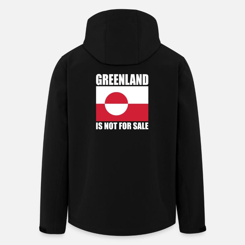 Le Groenland n’est pas à vendre - Veste softshell homme en polyester recyclé Stanley/Stella - noir