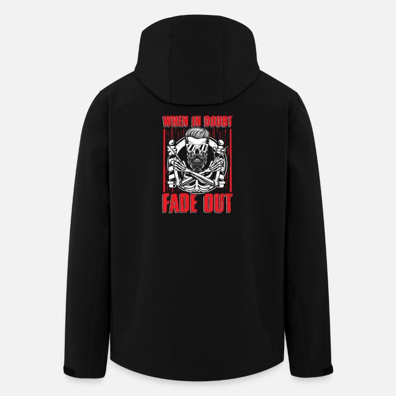 Graphique de fondu du crâne - Veste softshell homme en polyester recyclé Stanley/Stella - noir