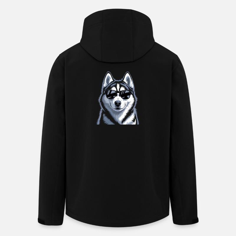 Husky - Recycelte Männer Softshell-Jacke von Stanley/Stella - Schwarz