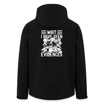 Forensic Analyst Have Seen Evidences Squad Crime - Men’s Recycled Softshell Jacket by Stanley/Stella - black - Back - AI Model Male 185 light (185cm)