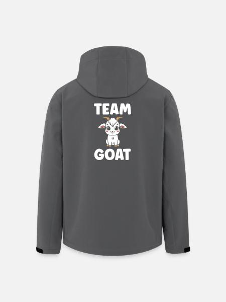 Team Goat Goat Cartoon - Men’s Recycled Softshell Jacket by Stanley/Stella - black
