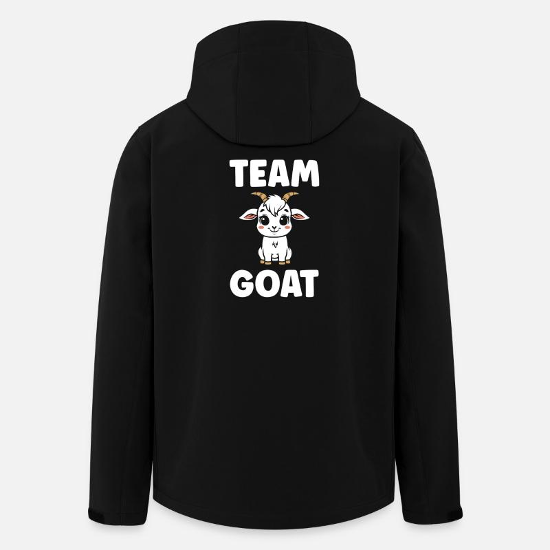 Team Goat Goat Cartoon - Men’s Recycled Softshell Jacket by Stanley/Stella - black