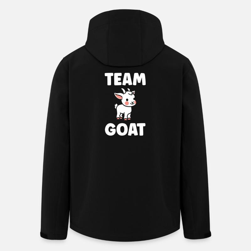 GOAT Goat Mascot Team - Men’s Recycled Softshell Jacket by Stanley/Stella - black