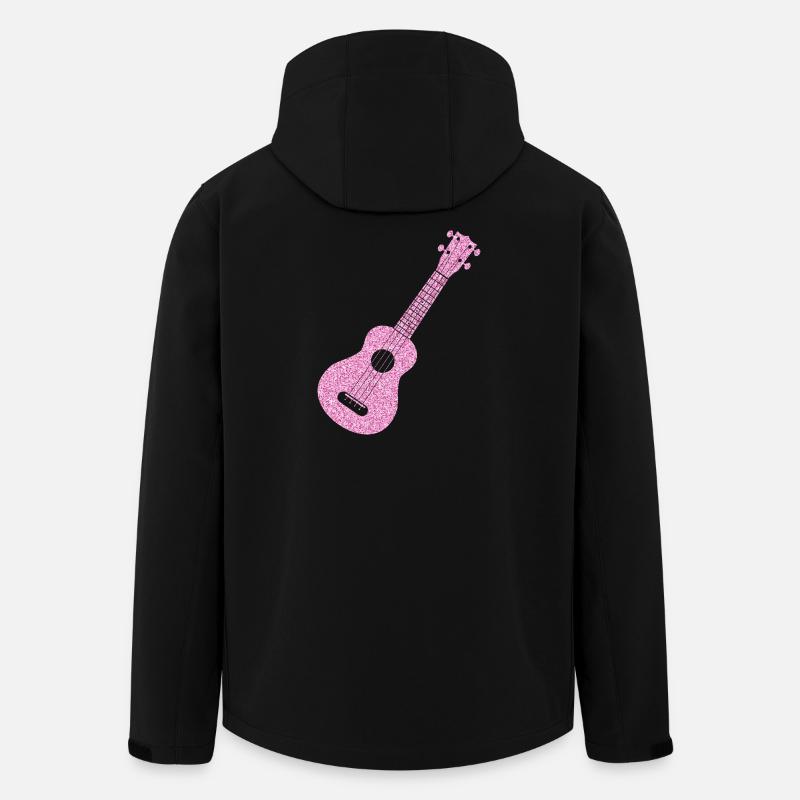 Hawaiian Ukulele Uke Diamonds - Men’s Recycled Softshell Jacket by Stanley/Stella - black