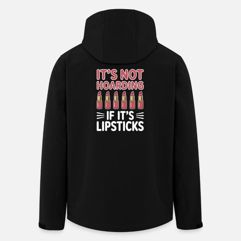 Présents drôles de rouge à lèvres - Veste softshell homme en polyester recyclé Stanley/Stella - noir