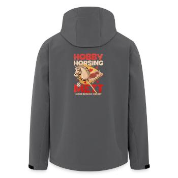 47 Hobby Horsing Mett Mehr brauch ich net - Veste softshell homme en polyester recyclé Stanley/Stella - charbon - Dos - AI Model Male 185 light (185cm)