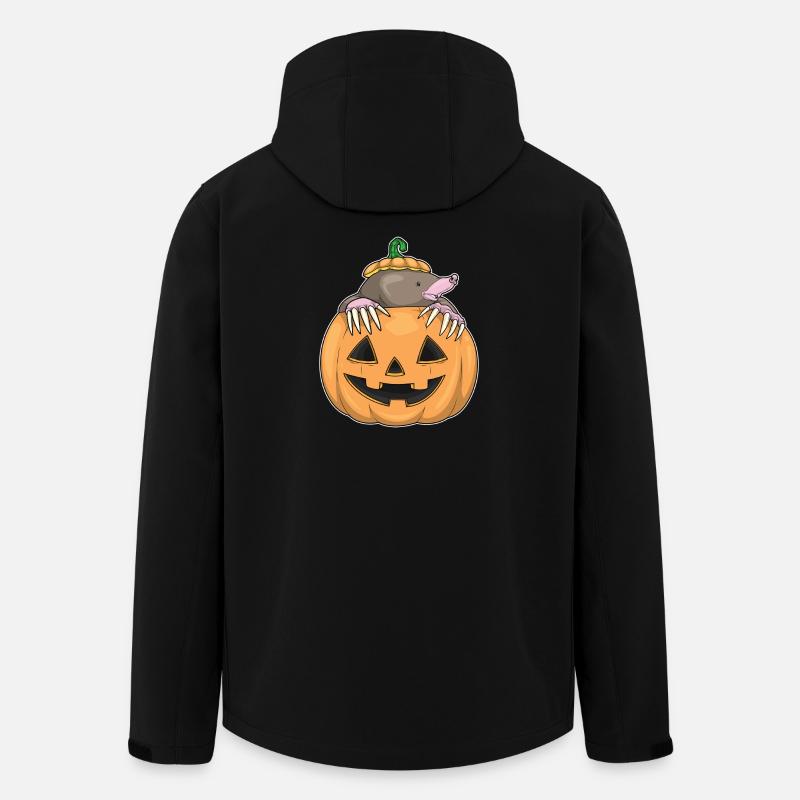 Mole Halloween Pumpkin - Men’s Recycled Softshell Jacket by Stanley/Stella - black