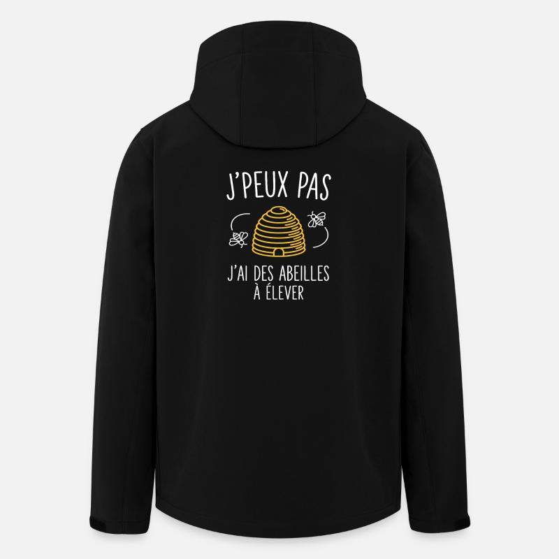 Ich kann nicht, Bienenzuchtgeschenk - Recycelte Männer Softshell-Jacke von Stanley/Stella - Schwarz