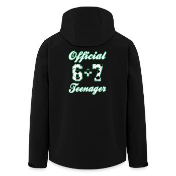 13. Geburtstag Official Teenager 6+7 Meme - Recycelte Männer Softshell-Jacke von Stanley/Stella - Schwarz - Hinten - AI Model Male 185 light (185cm)