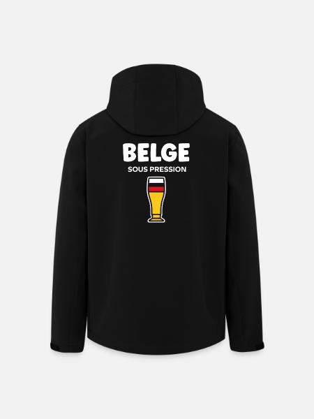 Belgian Pressure Glass Beer - Men’s Recycled Softshell Jacket by Stanley/Stella - black