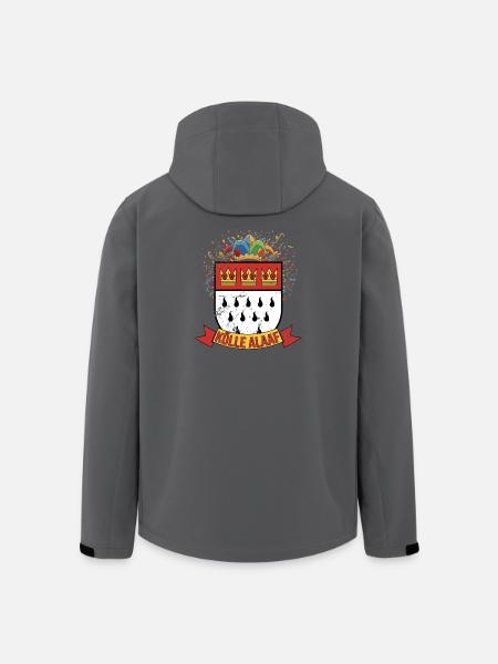 Cologne Alaaf Coat of Arms Confetti - Men’s Recycled Softshell Jacket by Stanley/Stella - black