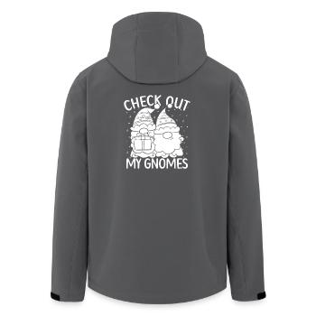 Hommes costumés de gnomes regardent mes gnomes gnomes - Veste softshell homme en polyester recyclé Stanley/Stella - charbon - Dos - AI Model Male 185 light (185cm)
