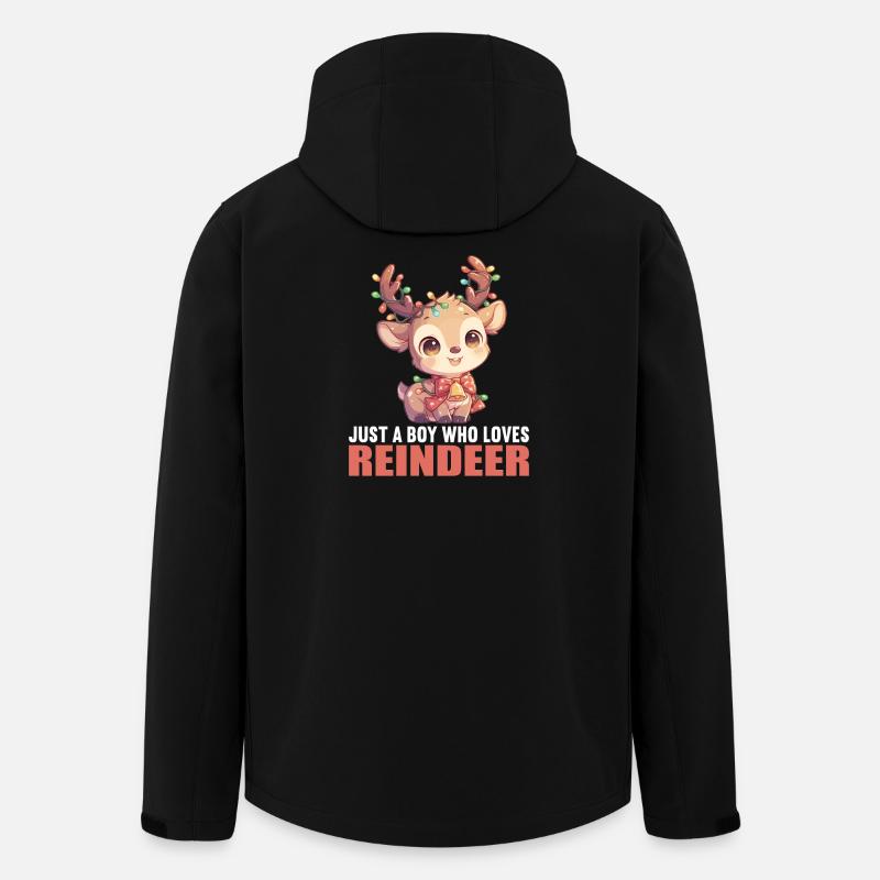 Rentiere Rentier - Recycelte Männer Softshell-Jacke von Stanley/Stella - Schwarz