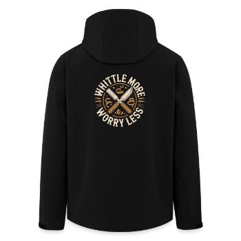 Réduisez la taille de l’inquiétude - Veste softshell homme en polyester recyclé Stanley/Stella - noir - Dos - AI Model Male 185 light (185cm)