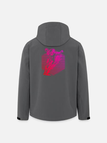 Klare Handball Botschaft fuer Frauen - Recycelte Männer Softshell-Jacke von Stanley/Stella - Schwarz