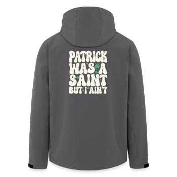 Patrick Was A Saint But I Ain't St Patricks Day - Men’s Recycled Softshell Jacket by Stanley/Stella - anthracite - Back - AI Model Male 185 light (185cm)