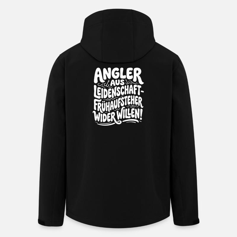 Passionate anglers – early risers - Men’s Recycled Softshell Jacket by Stanley/Stella - black