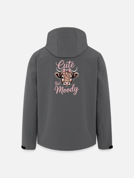 Hochlandrind Sprüche Launisch Lustiges Geschenk - Recycelte Männer Softshell-Jacke von Stanley/Stella - Schwarz
