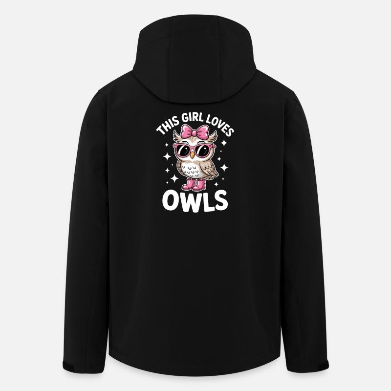 Eule Sprüche Eulen Lustiges Eulen Geschenk - Recycelte Männer Softshell-Jacke von Stanley/Stella - Schwarz