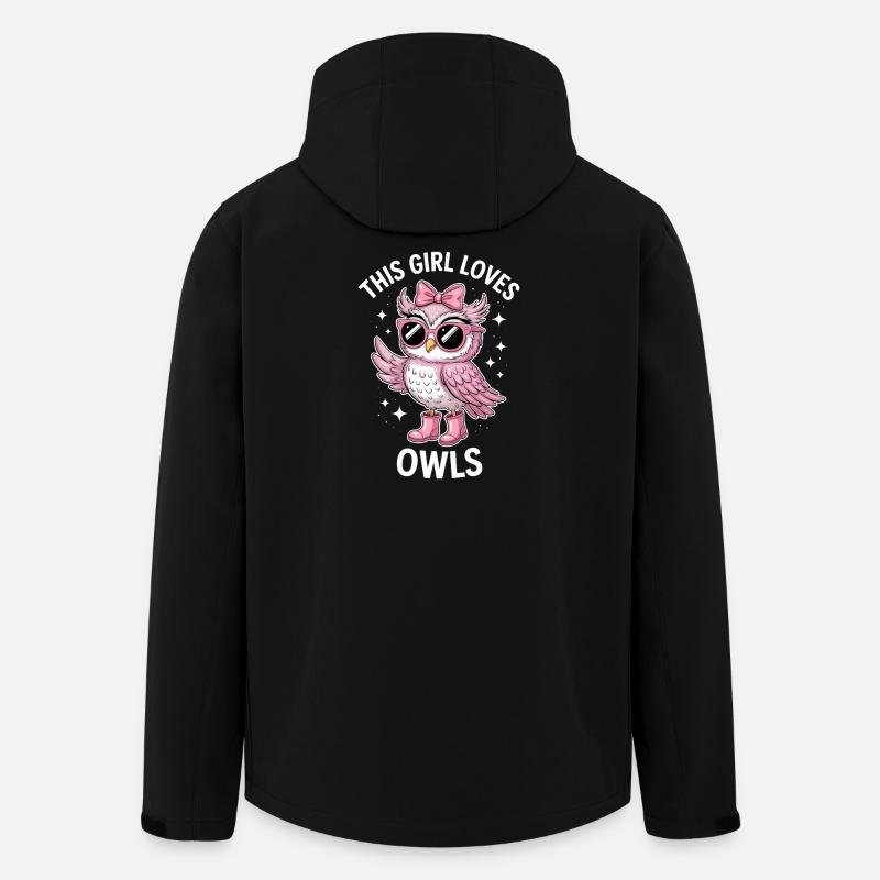 Eule Sprüche Eulen Lustiges Eulen Geschenk - Recycelte Männer Softshell-Jacke von Stanley/Stella - Schwarz
