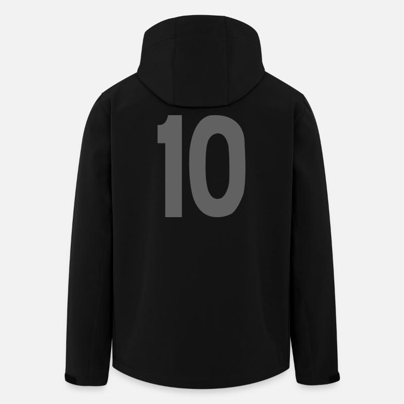 10 Numéros - Veste softshell homme en polyester recyclé Stanley/Stella - noir