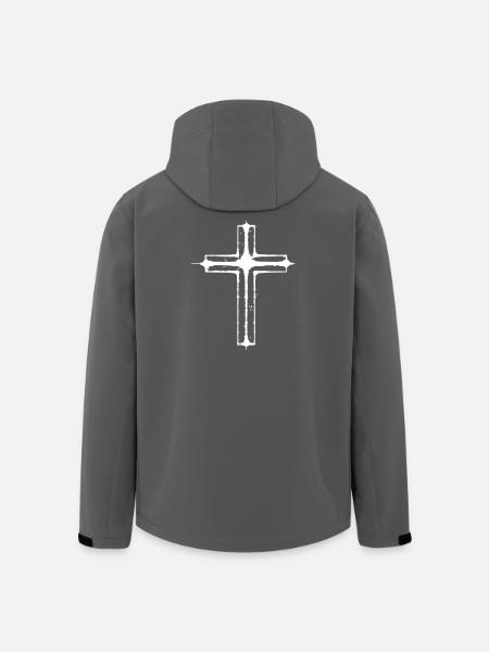 Cross-Grunge-Stil - Recycelte Männer Softshell-Jacke von Stanley/Stella - Schwarz