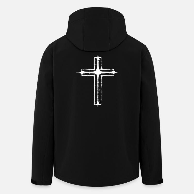 Cross-Grunge-Stil - Recycelte Männer Softshell-Jacke von Stanley/Stella - Schwarz