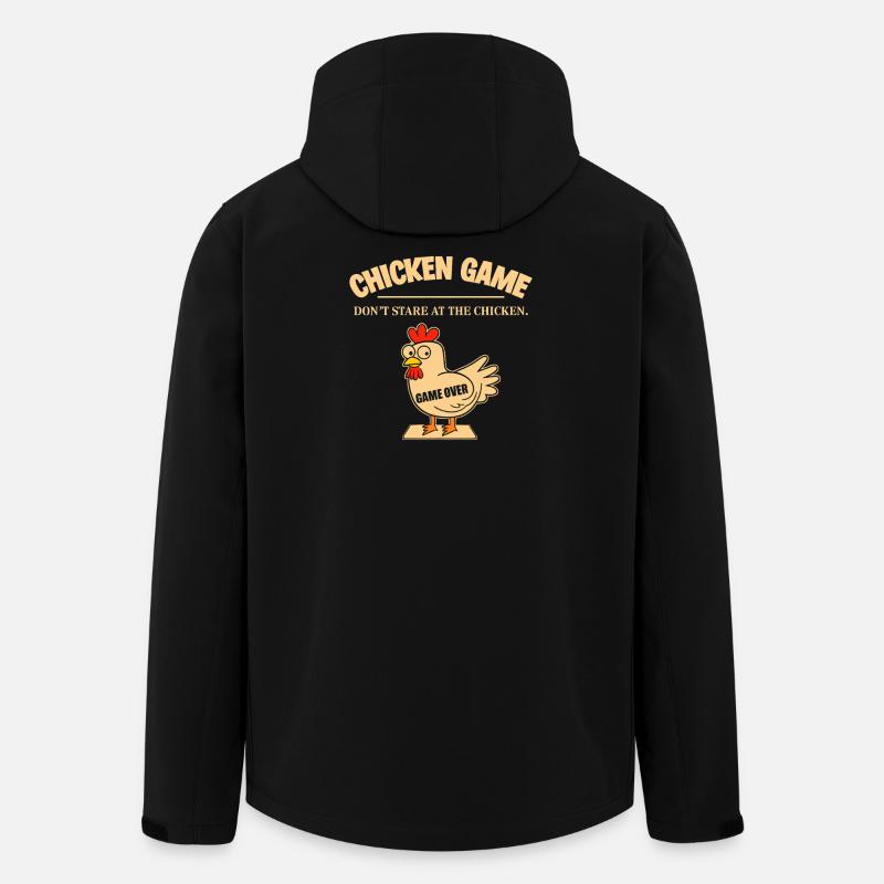 Chicken Game Over Cartoon Humor - Men’s Recycled Softshell Jacket by Stanley/Stella - black