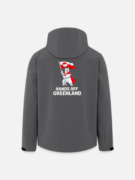 Greenland hands out of contact - Men’s Recycled Softshell Jacket by Stanley/Stella - black