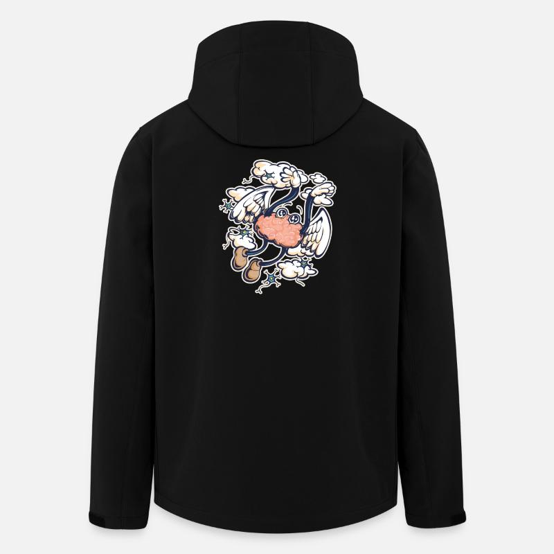 Ecstatic brain - Men’s Recycled Softshell Jacket by Stanley/Stella - black