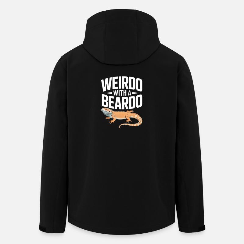 Weirdo with a Beardo - Men’s Recycled Softshell Jacket by Stanley/Stella - black