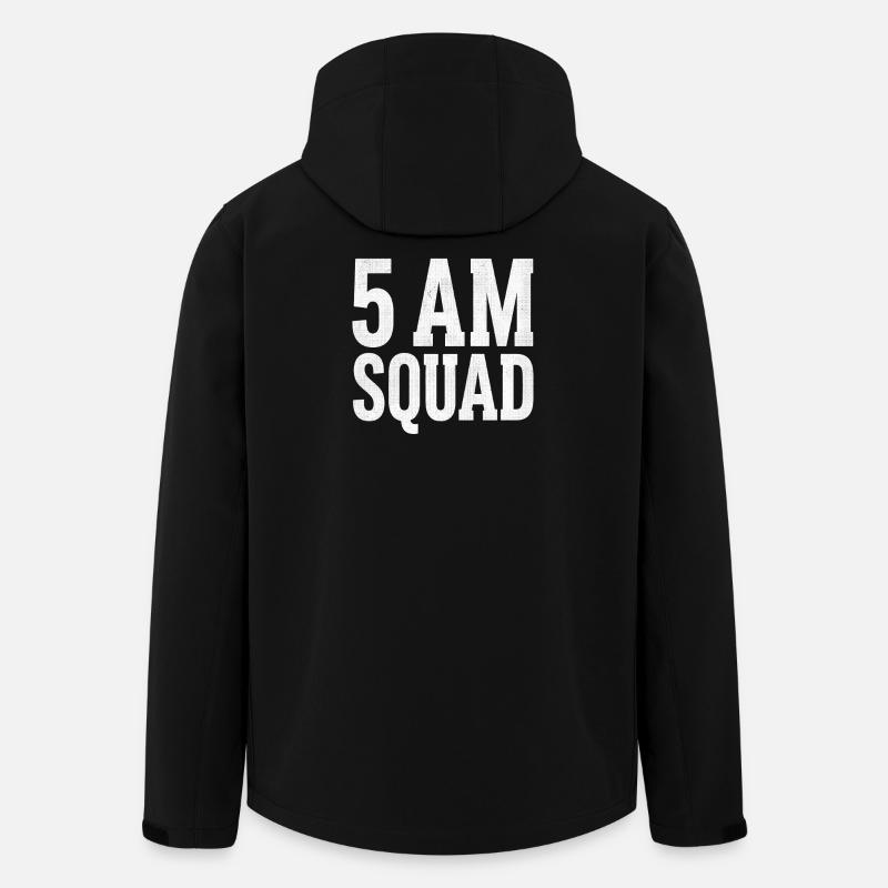 5AM SQUAD Morning Group - Men’s Recycled Softshell Jacket by Stanley/Stella - black