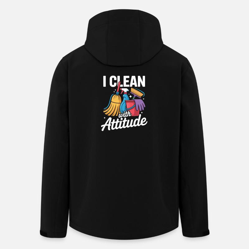 Cleaner Housekeeping Team Motif - Men’s Recycled Softshell Jacket by Stanley/Stella - black