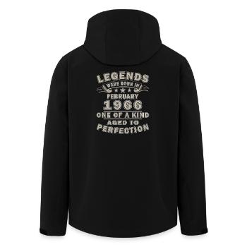 Légende vivante depuis février 1966 - Veste softshell homme en polyester recyclé Stanley/Stella - noir - Dos - AI Model Male 185 light (185cm)