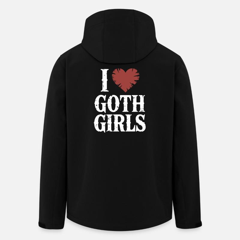 J’adore les filles gothiques - Veste softshell homme en polyester recyclé Stanley/Stella - noir