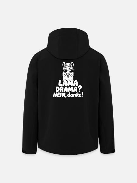 Lama Drama No Thanks - Men’s Recycled Softshell Jacket by Stanley/Stella - black