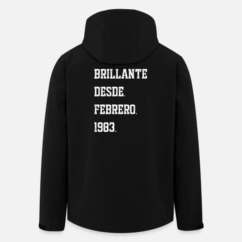 Date de naissance : février 1983 - Veste softshell homme en polyester recyclé Stanley/Stella - noir