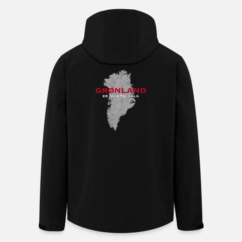 Grönland ist nicht zu verkaufen – dänisch - Recycelte Männer Softshell-Jacke von Stanley/Stella - Schwarz