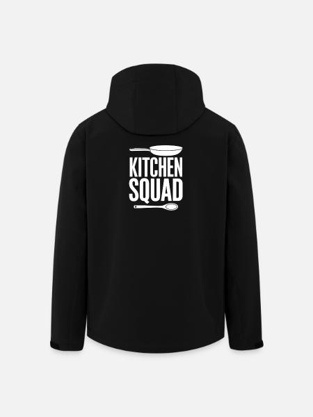Kitchen Squad Kochteam Küchencrew Hobbyköche - Recycelte Männer Softshell-Jacke von Stanley/Stella - Schwarz