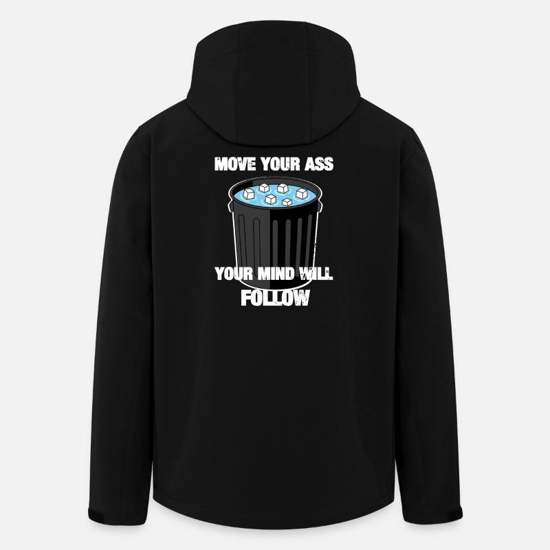 Bouge ton cul - Veste softshell homme en polyester recyclé Stanley/Stella - noir