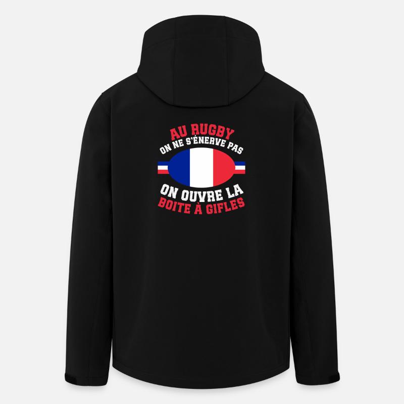Rugby Boîte à Gifles - Veste softshell homme en polyester recyclé Stanley/Stella - noir