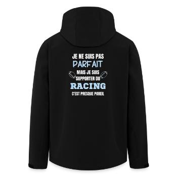 Supporter Racing Rugby Humour - Veste softshell homme en polyester recyclé Stanley/Stella - noir - Dos - AI Model Male 185 light (185cm)