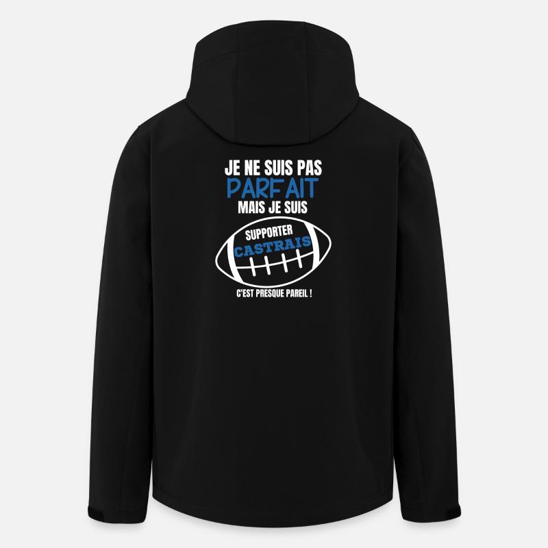 Supporter Castres Rugby Humour - Veste softshell homme en polyester recyclé Stanley/Stella - noir