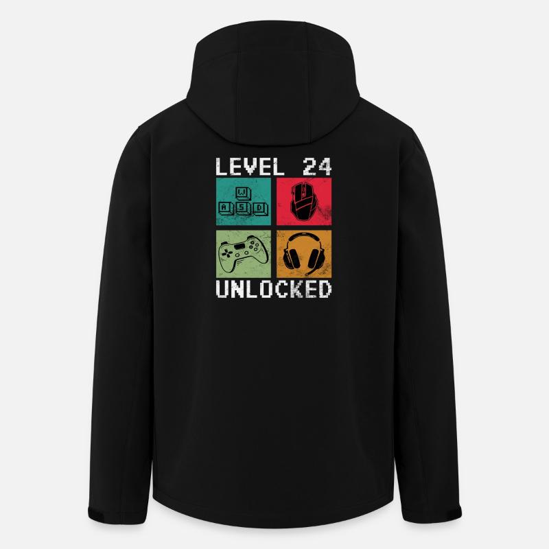 Level 24 Unlocked - Men’s Recycled Softshell Jacket by Stanley/Stella - black